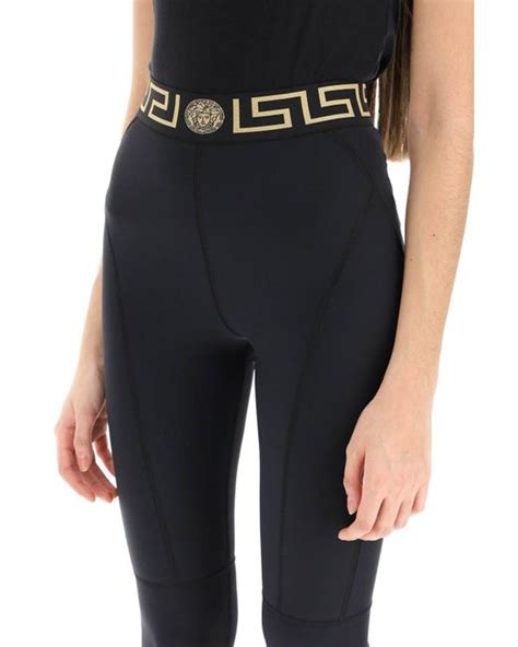 versace greca sport|Versace greca leggings.